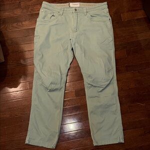 Mountain Khakis Men's Camber 105 Classic Fit Light Olive Technical Pants 40x32